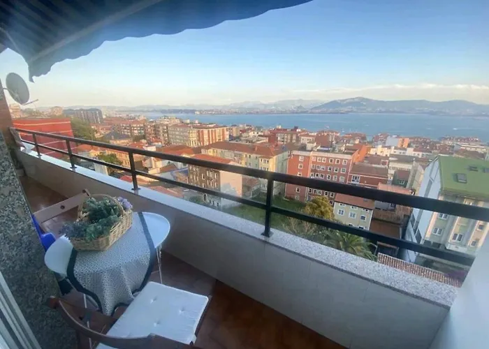 Piso Centrico Con Vistas Al Mar Апартаменты Сантандер